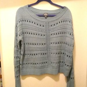 NY and Company open weave crop sweater
